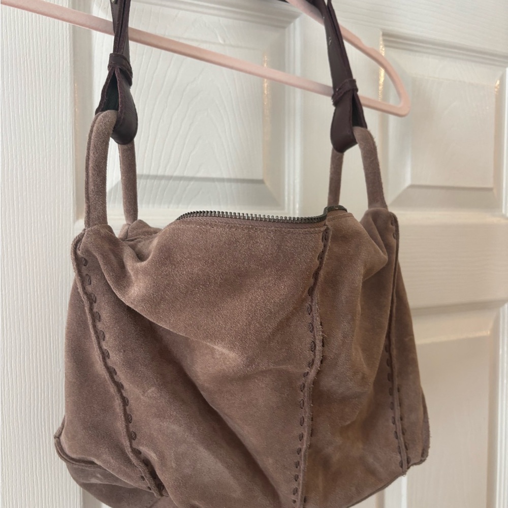 Elegant Suede Shoulder Bag